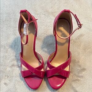 Kelly & Katie Fuchsia Strappy Heels 4in